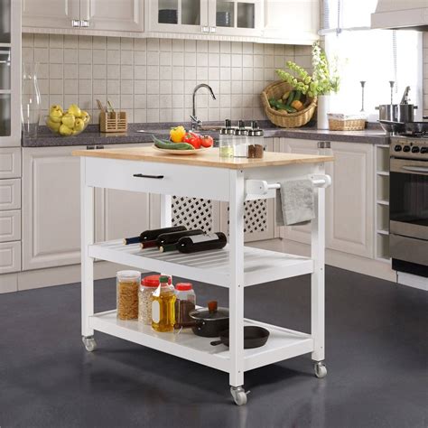 Our 5-drawer rolling storage cart includes 2 bigger drawers and 3 smaller drawers, which provide enough storage space for you. . Kitchen rolling cart with drawers